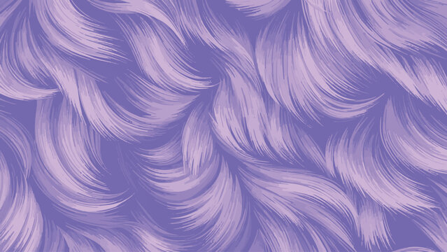 A mesmerizing abstract background featuring a vibrant purple and lilac fur pattern, showcasing flowing wavy lines and soft textures that create a luxurious, elegant, and modern visual aesthetic.