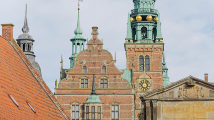 Fototapeta premium Frederiksborg castle denmark historic renaissance architecture in hillerod