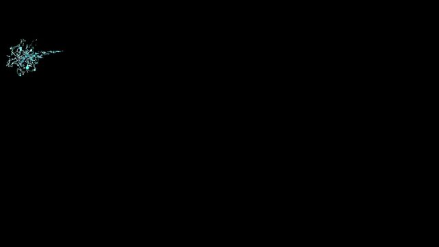 Twinkling glitter stars line animation with fairy dust wand sparkle motion fast glittering star particles shining in a smooth, magic sparkles glitter line stars black screen background,4k video
