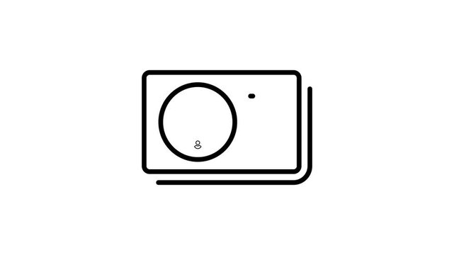 People, person, human and user ID card animated icon for ​employee identity, profile identification, identifier, account verify, validation, information, access and other