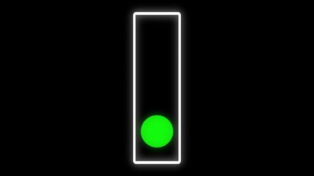 Generic fast download arrow button icon for websites, red, yellow and green glowing data transfer direction symbol vector, clean modern user interface pointer illustration on dark background.