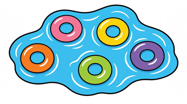 Colorful Fidget Spinner Toy Closeup.