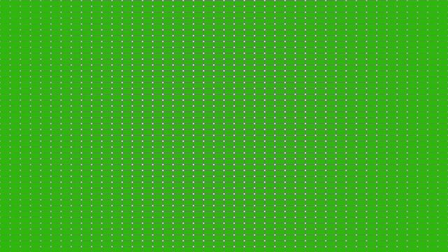 Vibrant green background with small white dots arranged in a grid pattern creating a textured and visually appealing design element