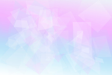 Obraz premium A soft pastel gradient fills the frame with faceted geometric shapes and a gentle glow, creating a calm, modern backdrop for presentations, branding, or design layouts.