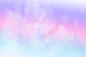 Obraz premium Dreamy abstract polygon shapes in pastel lavender and sky blue create a calm, modern backdrop for presentations, branding, or creative web design.