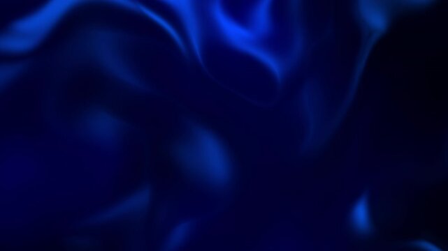 Elegant navy blue wavy silk animation background with a smooth liquid motion loop. Corporate presentation, digital technology texture, business branding, and modern design concept