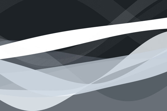 Abstract background, with overlapping white, curves, fine parallel, lines, and dark, gray gradient tones