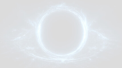 Futuristic square neon portal png with electric energy glow, retro geometric frame, colourful digital light motion, abstract technology template and transparent background effect. © Oleg Michalov