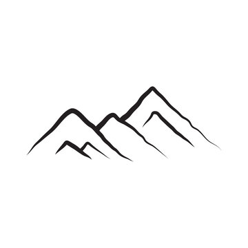 Mountain Vector Stock Illustration Design Template.