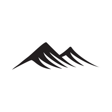 Mountain Vector Stock Illustration Design Template.