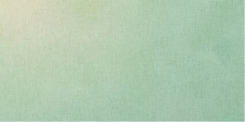 Fototapeta premium A soft, textured background in a gentle, faded mint green hue, subtly illuminated with a hint of golden light on the left, suggesting a serene and minimalist aesthetic.