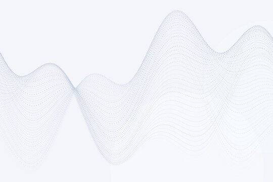 Abstract translucent wave pattern with gradient opacity variations particle
