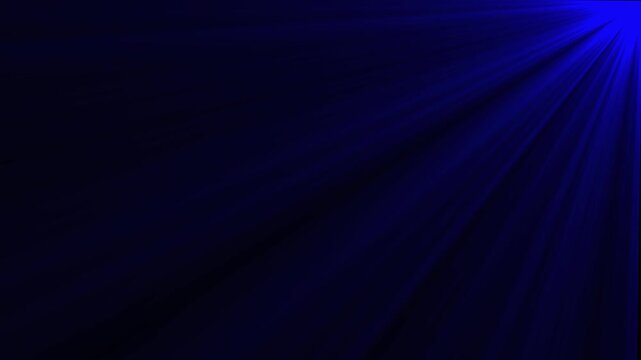 Blue lights streaks moving across Looping animated  on dark background.4k video