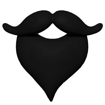 Black Beard Cartoon Pirate Character Illustration