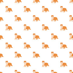 Obraz premium Red foxes repeating in a cheerful animalistic background design