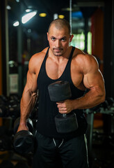 Fototapeta premium Intense Dumbbell Workout.