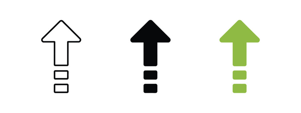 Upgrade Arrow Icon Representing Business Growth, Profit Increase, Success Achievement, and Performance Improvement