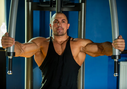 Pec Deck Exercise.