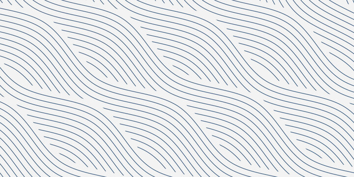Blue water wave line pattern background. Vector illustration. Japanese style concept.