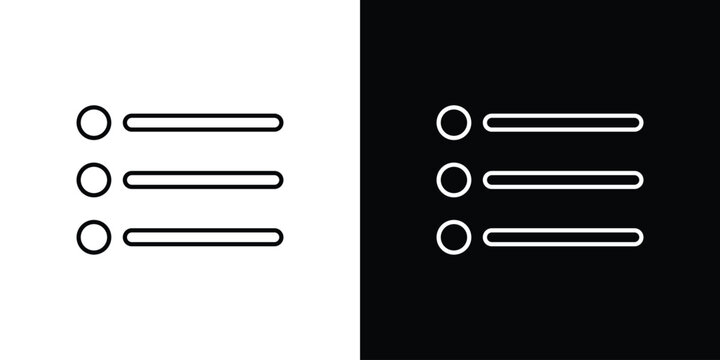 Menu icon graphics editable linear strokes