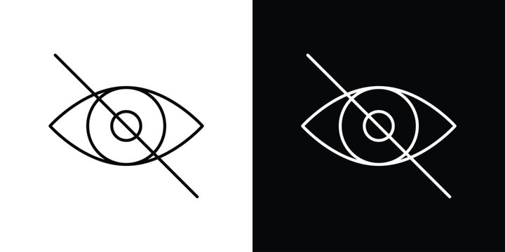 Sensitive content icon graphics editable linear strokes