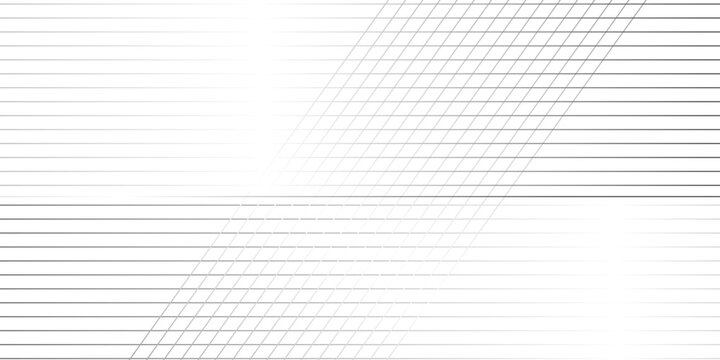 Vector seamless oblique, stripe diagonal stylish wave grid thin technology fabric line texture pattern. geometric fabric stripe line black and gray gradient beautiful repeat design.