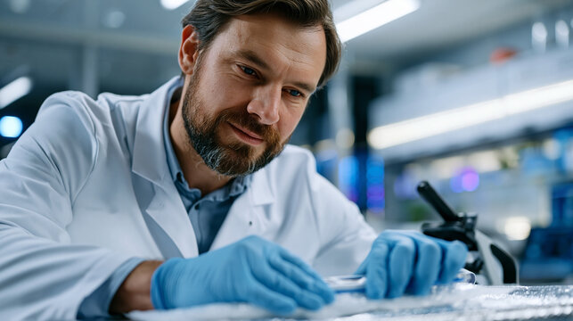 Pharmaceutical logistics specialist in sterile white coat placing validated temperature data recorder inside insulated shipper before sealing, clean room adjacent to cold storage corridor, unbroken 