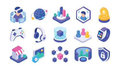 Fototapeta premium Technology icons for business.