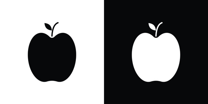Apple icon logo for designer or illustrator.