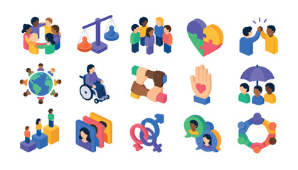 Fototapeta premium Diverse People Social Inclusion.