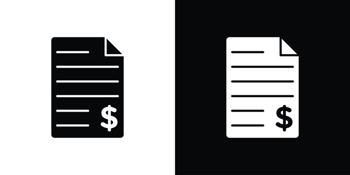 Billing icon logo for designer or illustrator.
