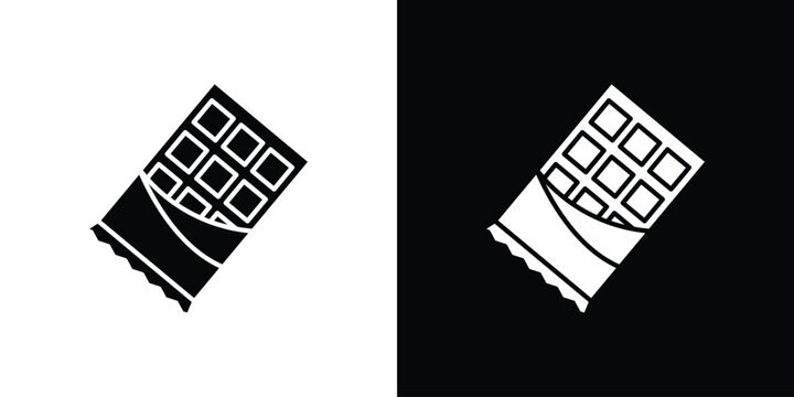 Chocolate icon logo for designer or illustrator.