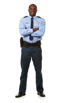 Airline: Cheerful Airline Security Guard