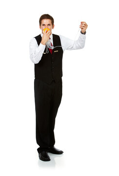 Airline: Demonstrating Oxygen Mask