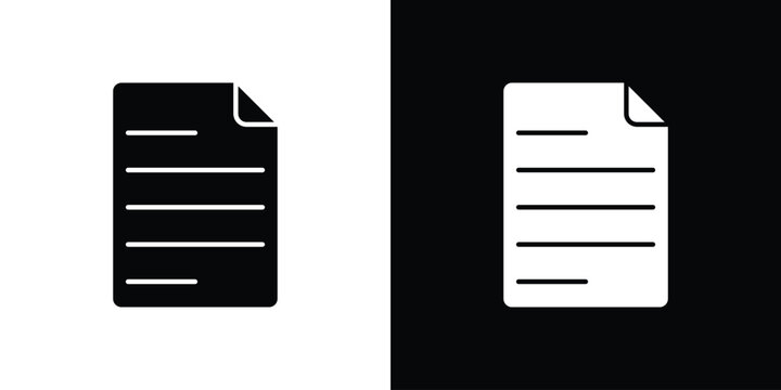 Document icon logo for designer or illustrator.