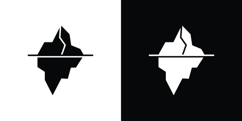 Iceberg icon logo for designer or illustrator. © No
