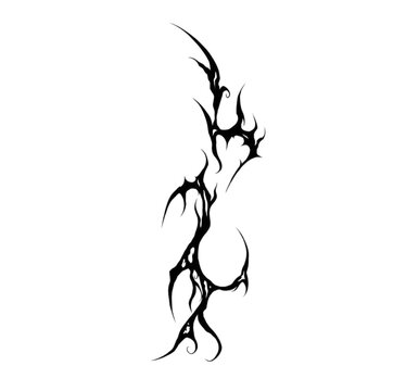 tribal flame tattoo design 