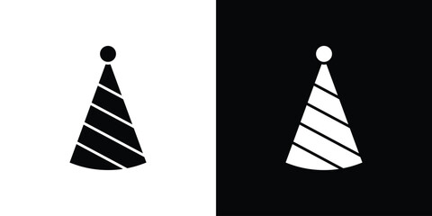 Fototapeta premium Party hat icon logo for designer or illustrator.