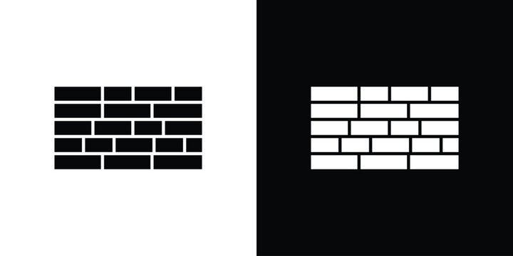 Wall icon logo for designer or illustrator.