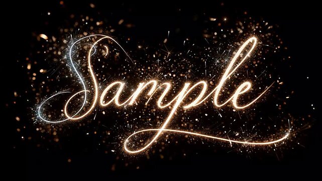  illustration sparklers with black background