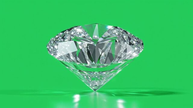 beautiful and also beautiful diamonds with a green background