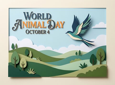 Birds in Nature World Animal Day Conservation Illustration
