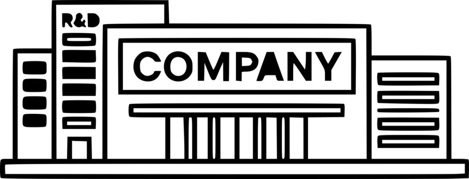 Icono de edificio de oficinas estilo plano SVG