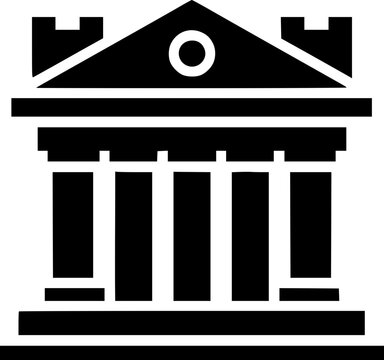 Icono de edificio de oficinas estilo plano SVG