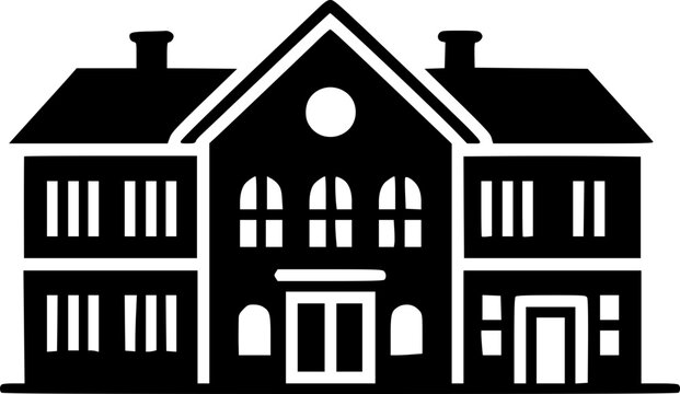 Icono de edificio de oficinas estilo plano SVG
