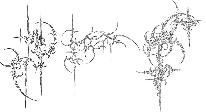 Cybersigilism Tribal Tattoo Design Art