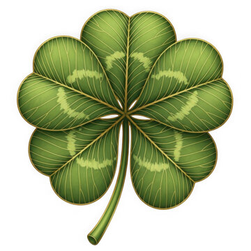 Green four leaf clover icon