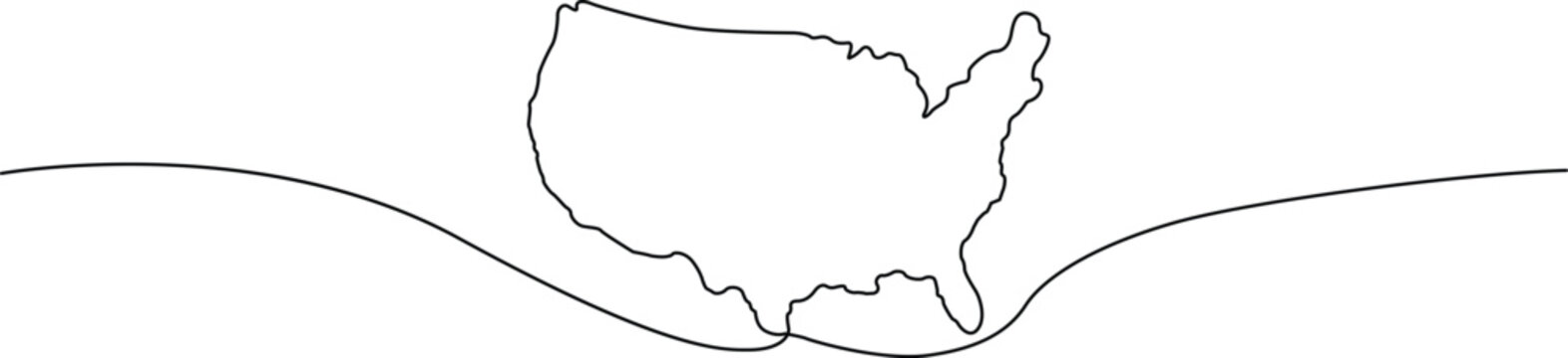 Outline map of Texas and Oklahoma states USA