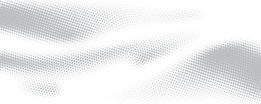 Radial halftone dots. Spotted and dotted stains gradient background. Concentric comic texture with fading effect. Black and white rough gritty wallpaper. Grunge monochrome geometric backdrop. Vector