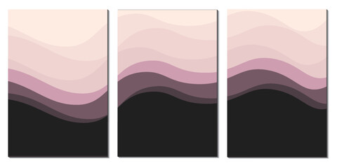 Fototapeta premium Step gradient background backed by the symbol rush series.modern design, printable posters, banners, template concept design. Vector illustrations.Purple colore mountain